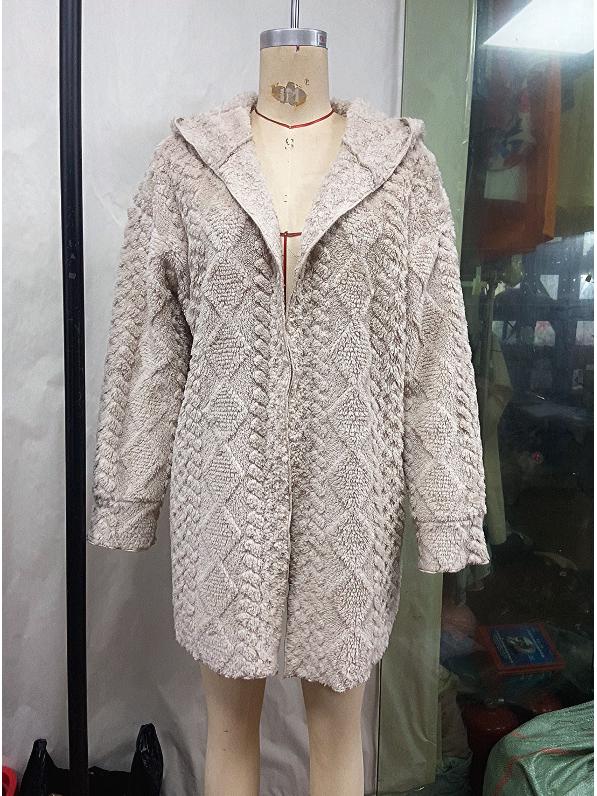 Elegant Hooded Autumn Coat 2025