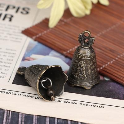 1pc Metal Antique Bell Feng Shui Wind Chime Fortune Jingle Bell Keychain Pendants Festival Party Home Decoration
