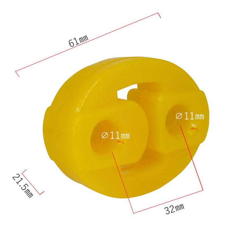 

2 шт. 2 отверстия автомобильные резиновые кронштейны для крепления выхлопной трубы подвеска изолятор замена выхлопного крепления универсальный