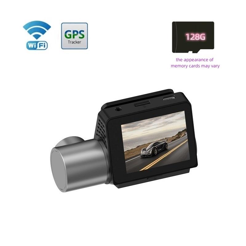

WiFi Відеореєстратор, Автомобільна камера, Відеореєстратор, DVR, GPS Двоканальний реєстратор, Full HD Сенсорний екран, G-сенсор 1 Lens+WIFI+GPS+128g
