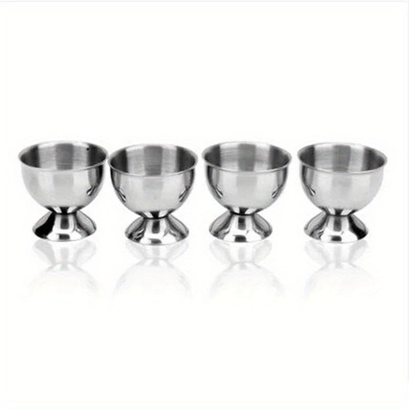 4Pcs Lot Stainless Steel Egg Holder Breakfast Egg Cup Stand Kitchen Accessories for Banquet Use