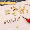 Holzbrand Buchstaben Schablone Set 26 Buchstaben Schablonen + 2 Messing Brandspitzen 28 STK DIY Pyrographie Schablonen für Holzschnitzerei