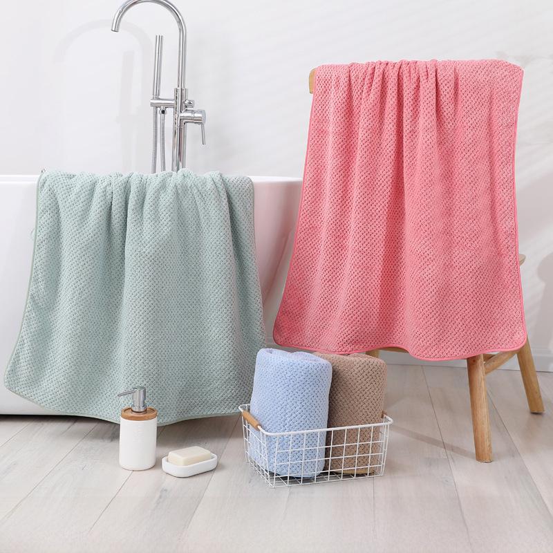 Damen Ananas Korallenfleece Badetuch - Saugfähig, Schnelltrocknend, Reine Baumwolle für Sommer Zuhause oder Strandgebrauch