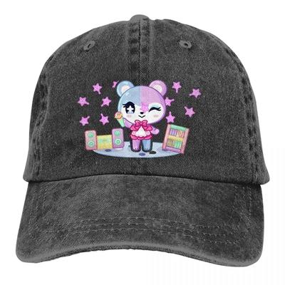 Pure Color Cowboy Hats Bear Girl Women's Hat Sun Visor Baseball Caps Timmy Game Peaked Trucker Dad Hat