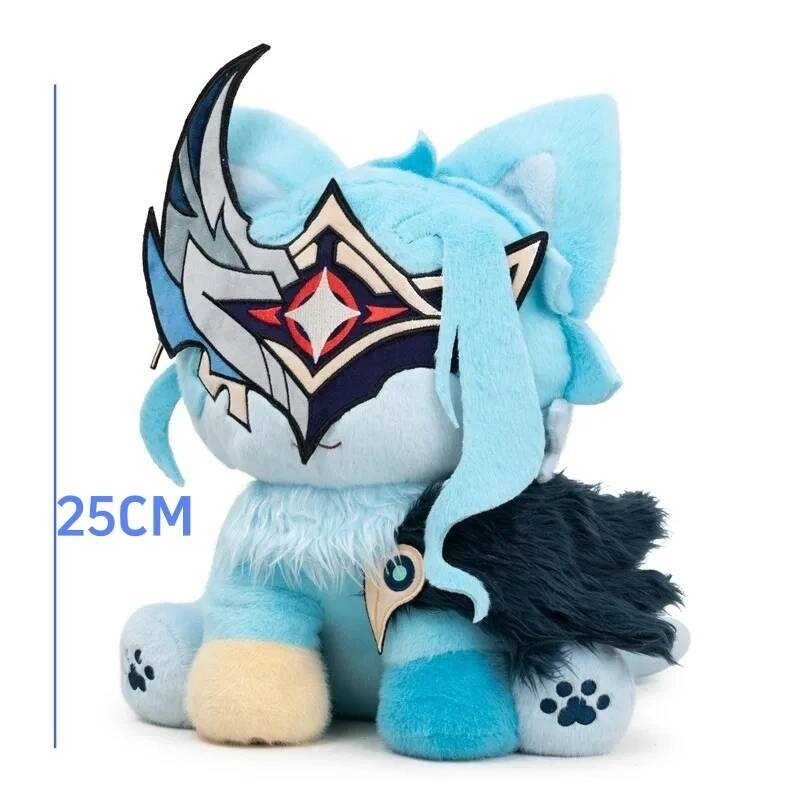 Anime Genshin Impact Dottore Cat Plush Doll Cute Zandik The Doctor Cat Plush Toys Kawaii Home Ornament Christmas Birthday Gift