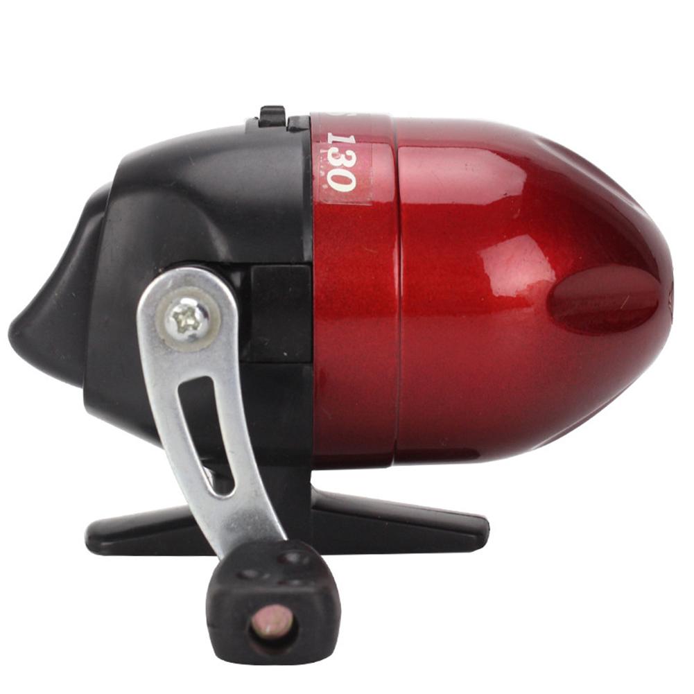 

Lightweight Fishing Reel Spinning Metal Handle Freshwater Wheel for Fly/Baitcasting Carp Fishing Tool Equipment червоний