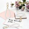 Pearl Beaded Keychain Straps Artificial Pearl Chain Key Holder Key Ring Wrist Strap Accessory Decoration for Women Girls