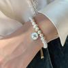 Baroque Freshwater Pearl Eight-Pointed Star Friendship Bracelet for Women