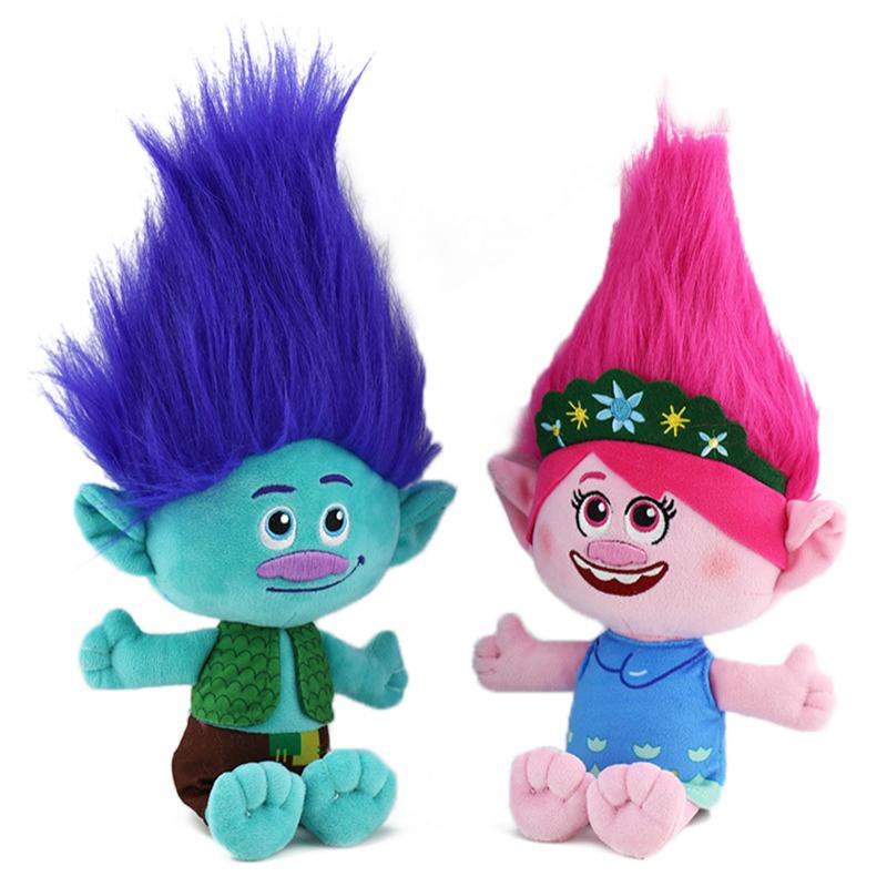 (Poppy) 118 In Trolls Band Together Branch Plush Toy Soft Doll Room Decor Gifts