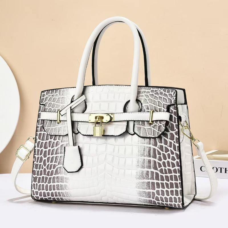 Borsa a tracolla premium di nicchia con motivo coccodrillo, versatile, nuova, portatile, da donna