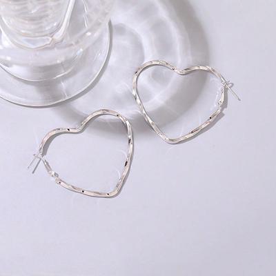1 Pair Fashion Heart Shaped Twist Design Earrings, Elegant Casual Style For Women Valentines,Mom,Mother,Mother's Day,Gift