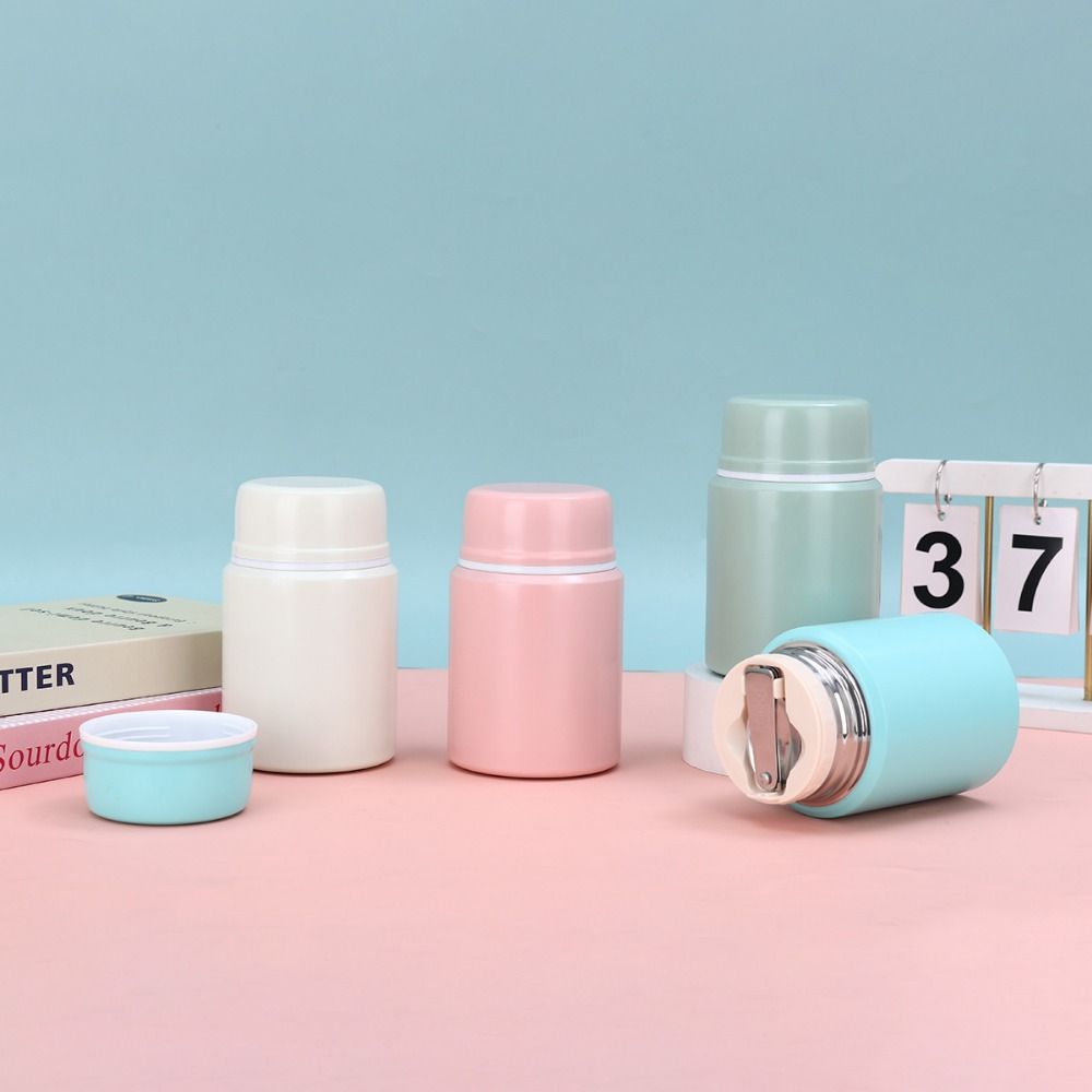 

Stainless Steel Portable Vacuum Flask Solid Color Thermal Water Bottle Mini Thermos Cup Coffee Tea синій