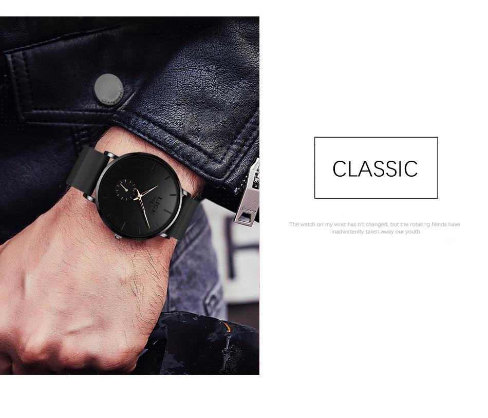 LIGE 2022 Men's and Unisex Simple Waterproof Quartz Watch