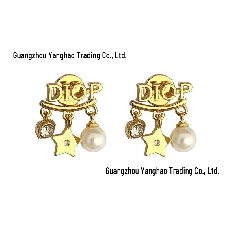 Seiko D.House High-Quality Pearl Tassel & Star Stud Earrings for Women