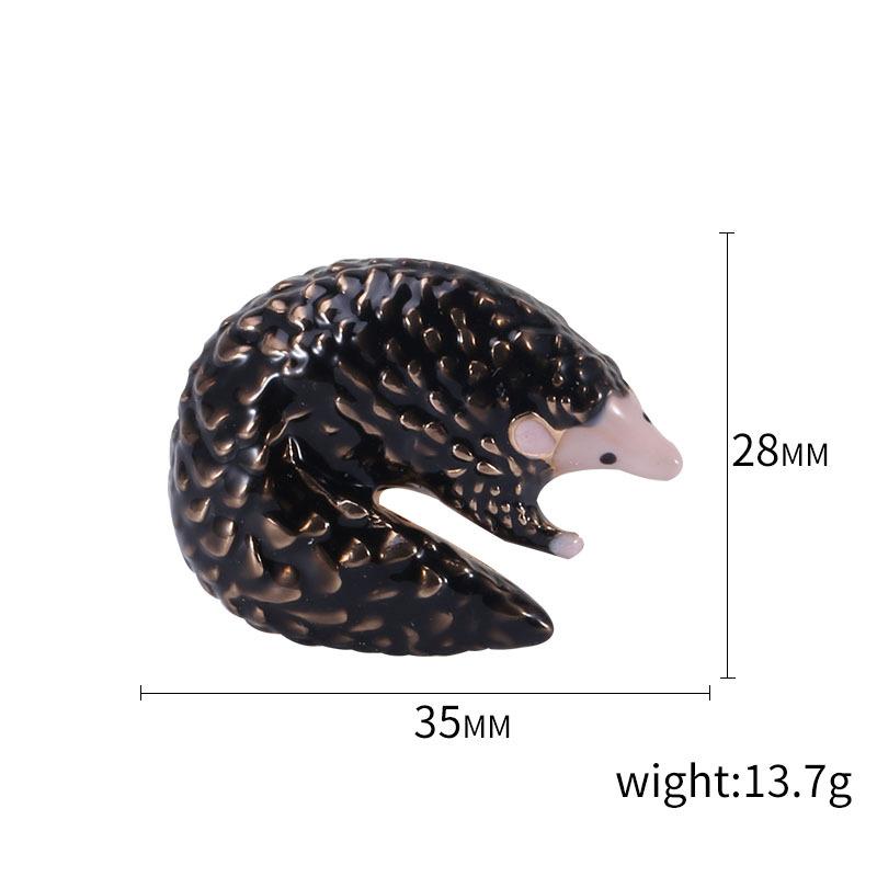 Alloy Drip Pangolin Brooch, Fashion Creative Animal Brooch, Versatile Clothing Pin