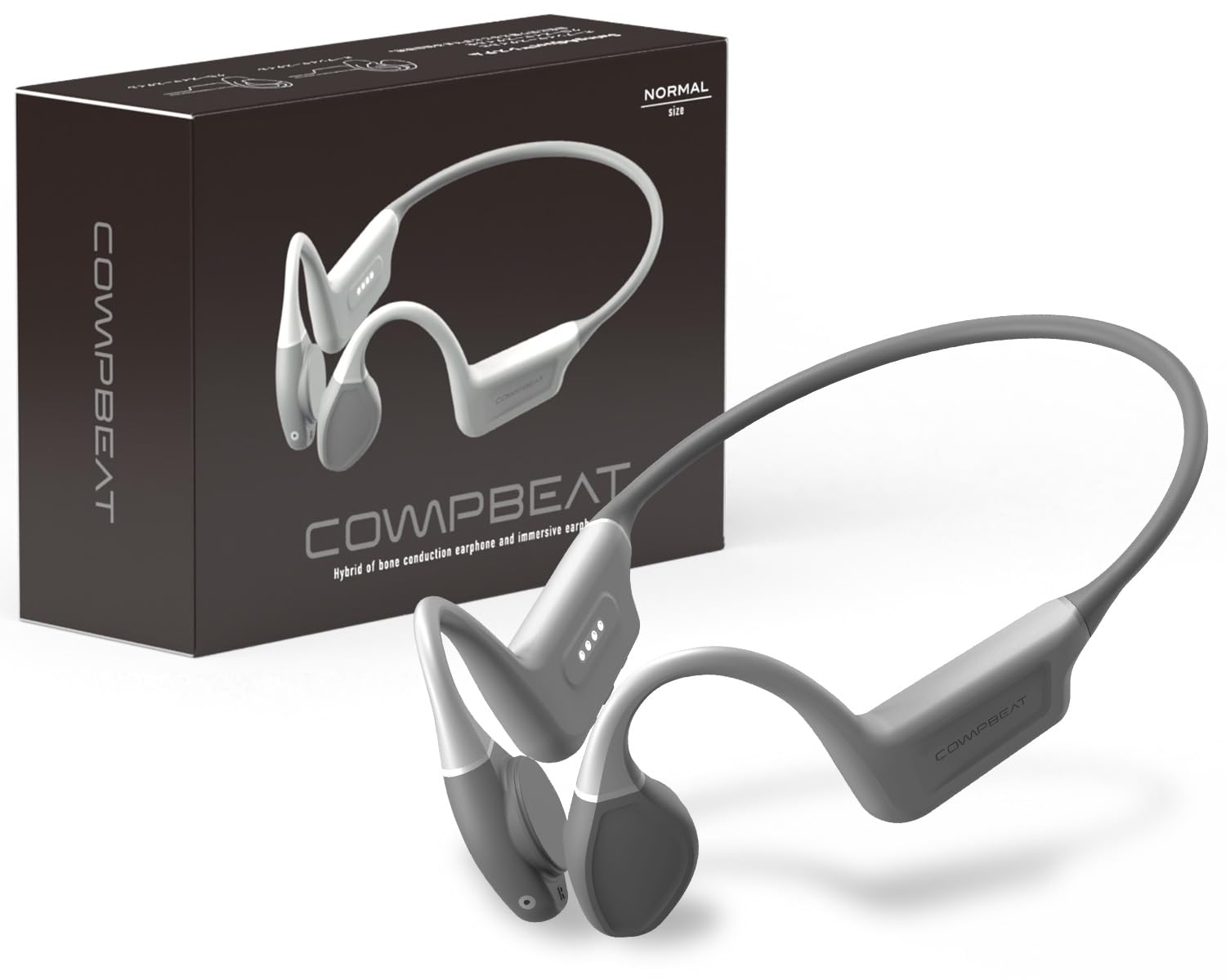 

COMPBEAT Костной проводимости Костной проводимости и Воздушной проводимости Полностью Bluetooth MP3 Гарнитура для и Работы (Стандартный размер) Наушники, Звук двойного назначения,