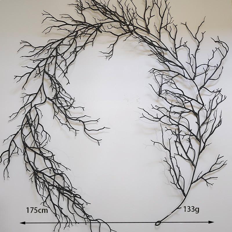 Halloween Artificial Black Dead Branches and Vines for Indoor Decoration
