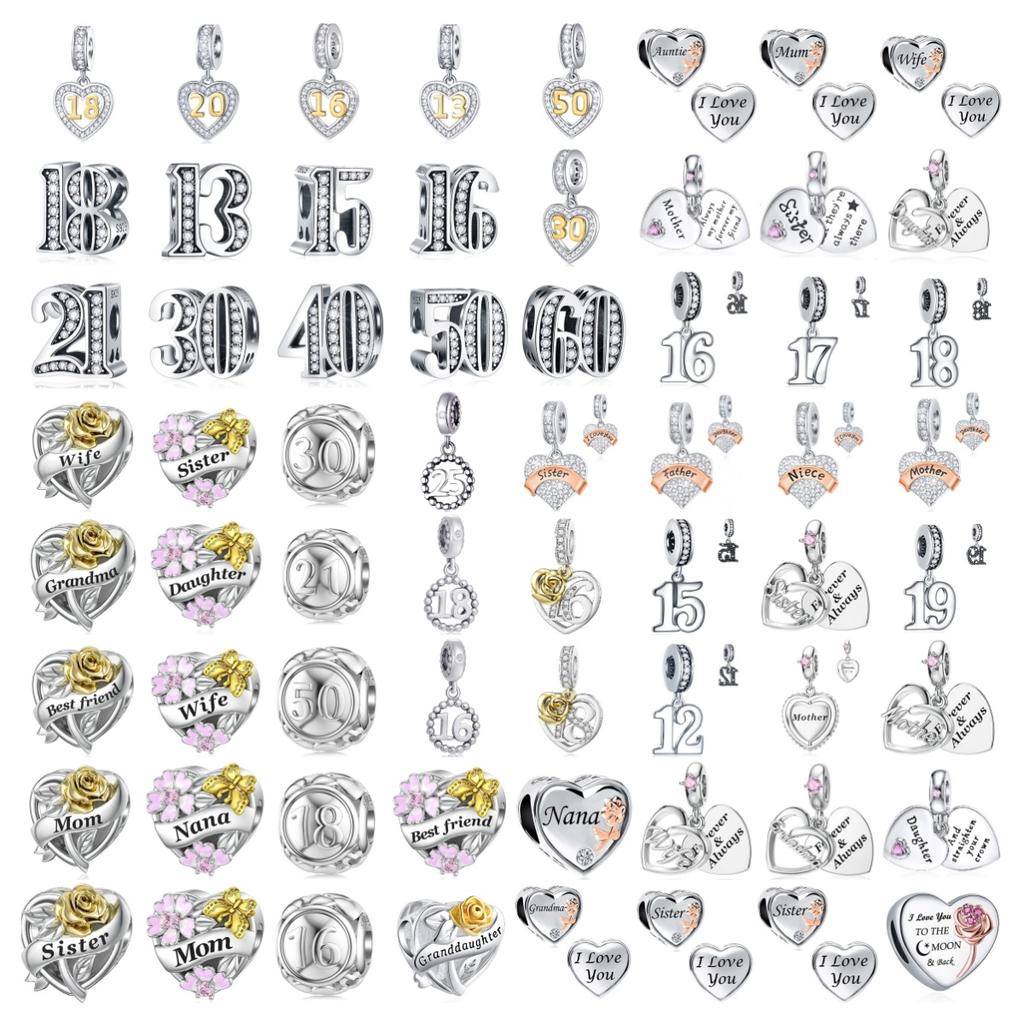 Sell Copper Primitive Figure Series 40 13 15 Charm Heart Mom Bff Pendant Bead Fit Original Bracelet Women Jewelry Gift