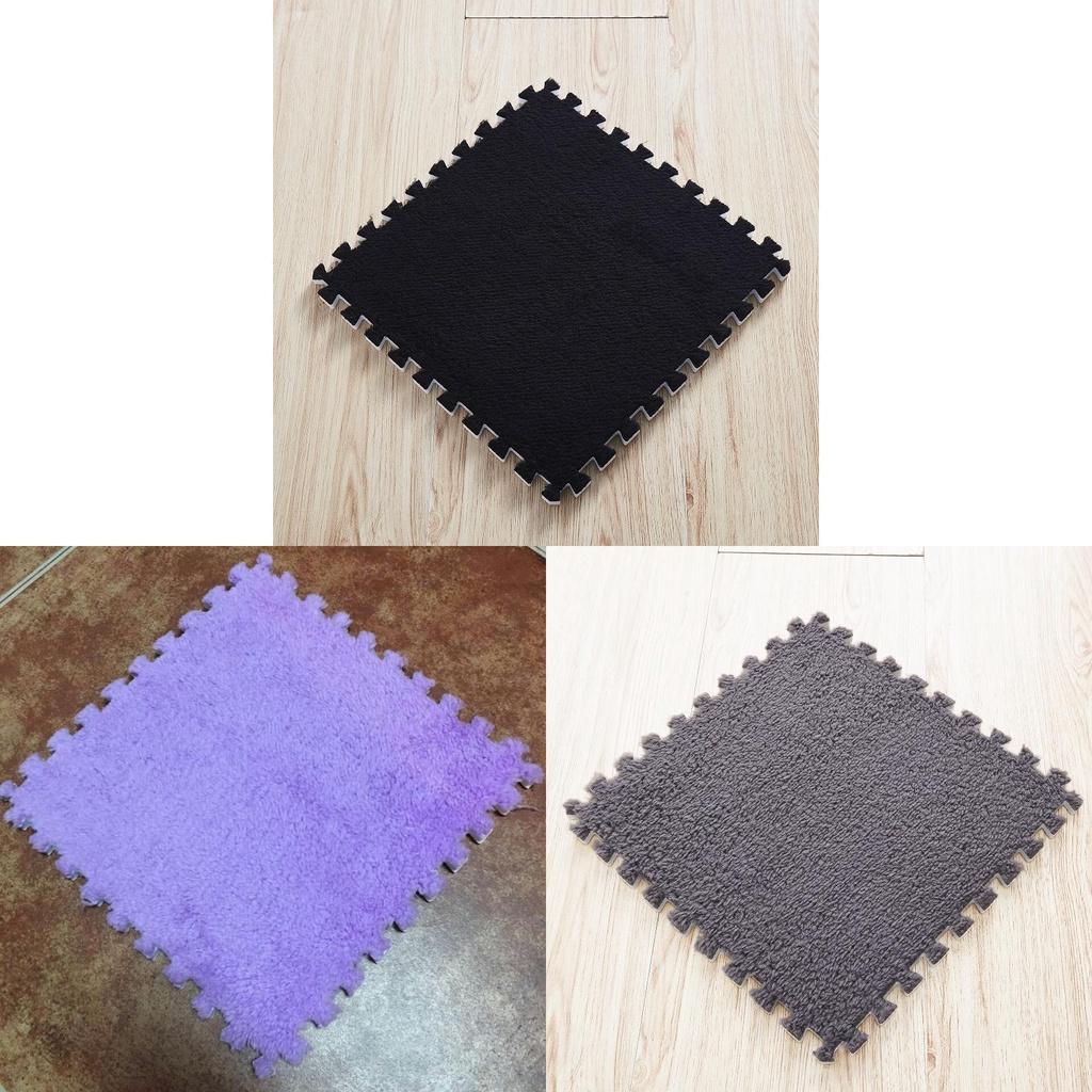 Tapis de Puzzle en Mousse EVA Pour Salon et Chambre Tapis Doux et Moelleux Pour Salle de Jeux et Bureau Forme Carrée Variété de Couleurs