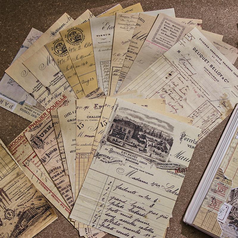 Yan Youmei Dekorationssticker im Vintage-Stil: Kreatives Journal-Set mit 8 Designs