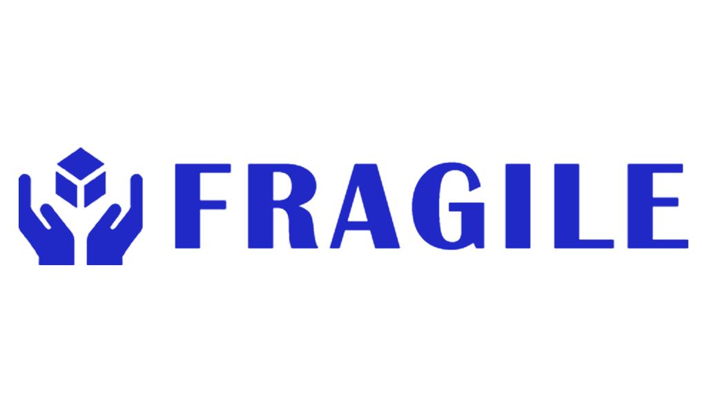 Printtoo Fragile Self Inking Rubber Stamp Pre-Inked Office Stamp- Home Office Business Stationery, Black- 42 X 9