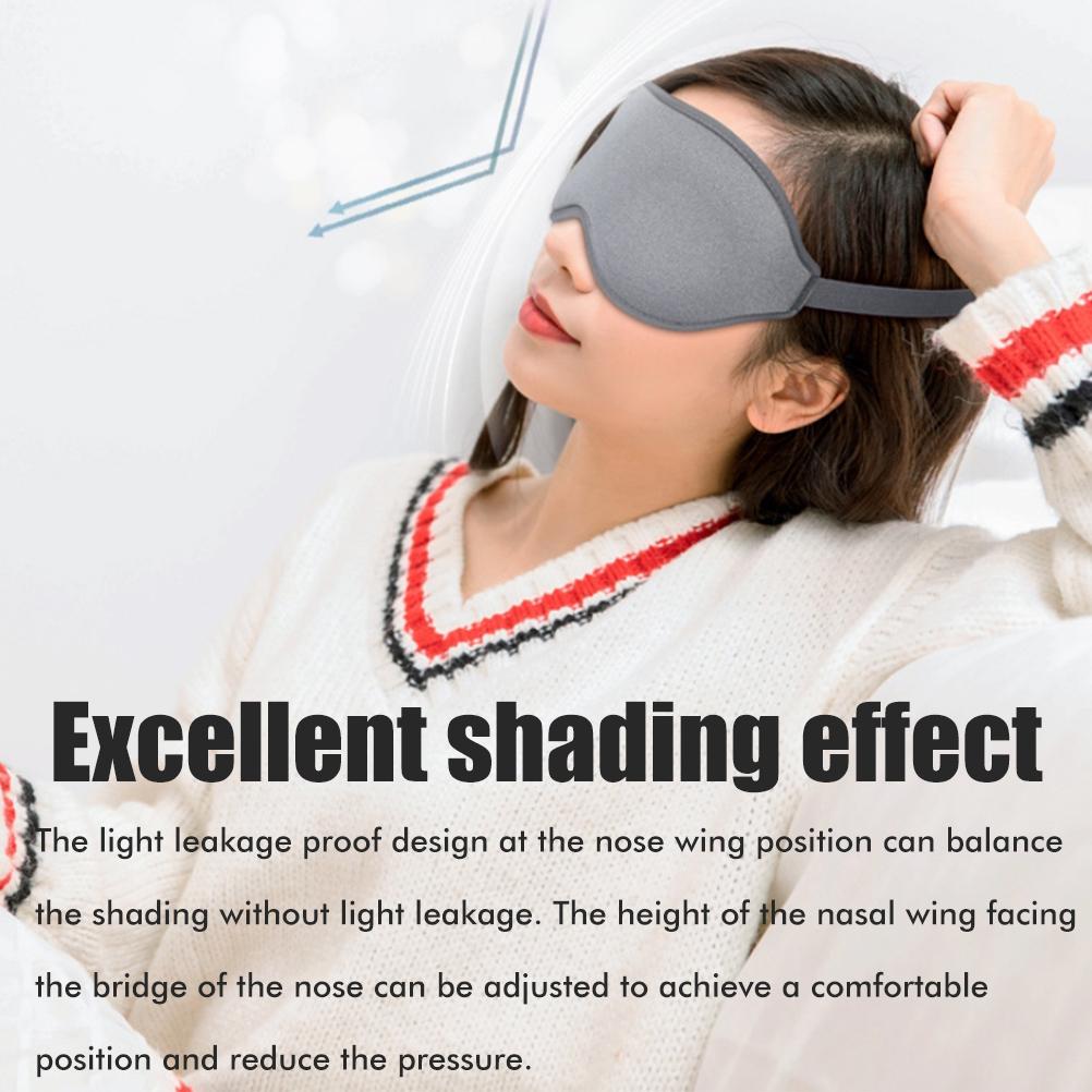 3D Sleep Eye Patch 3D Contoured Cup Concave Molded Blindfold Sleeping Patches Light Blockout Soft Eye Shade Cover for