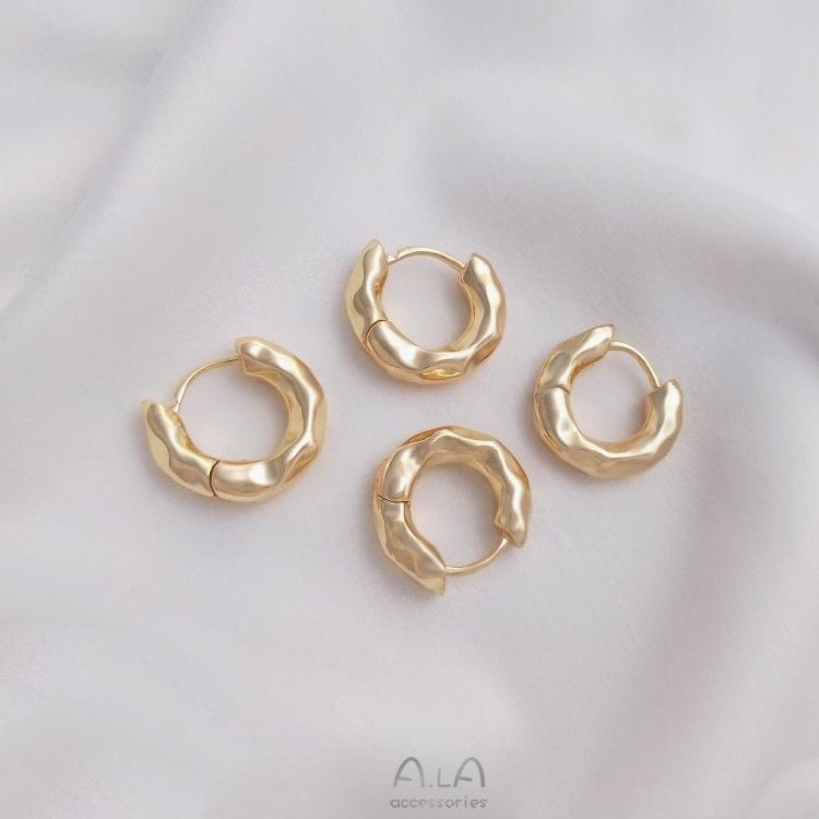 

14K Gold Plated Irregular Round Ear Cuffs - Luxury and Elegant Fashion Earrings