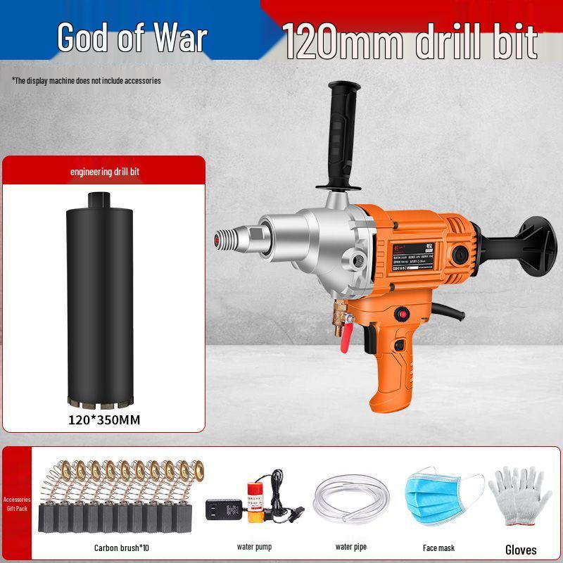 High-Power Handheld Wet/Dry Core Drill for Concrete and Water Drilling