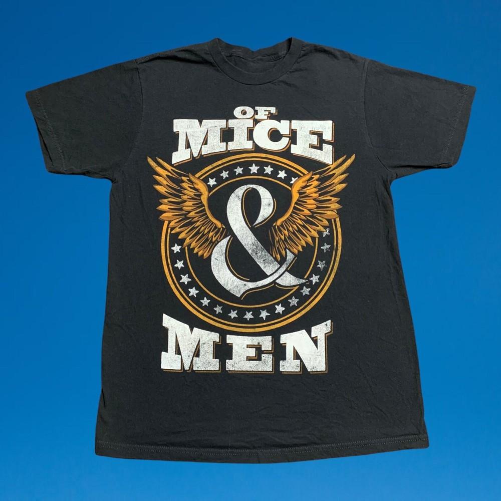 Vintage OF MICE & MEN Black Color 100% Cotton Size S-4XL T-Shirt Unisex T-Shirt S
