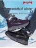 Wide-Fit Cotton Winter Boots for Elderly - Non-Slip, Thick, Warm Velvet Sole, Large Sizes Available