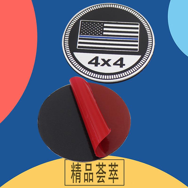 3D Aluminium American Flag Car Fender Rear Decal Emblem Badge Sticker Off-Road Vehicle Decoration Accessories