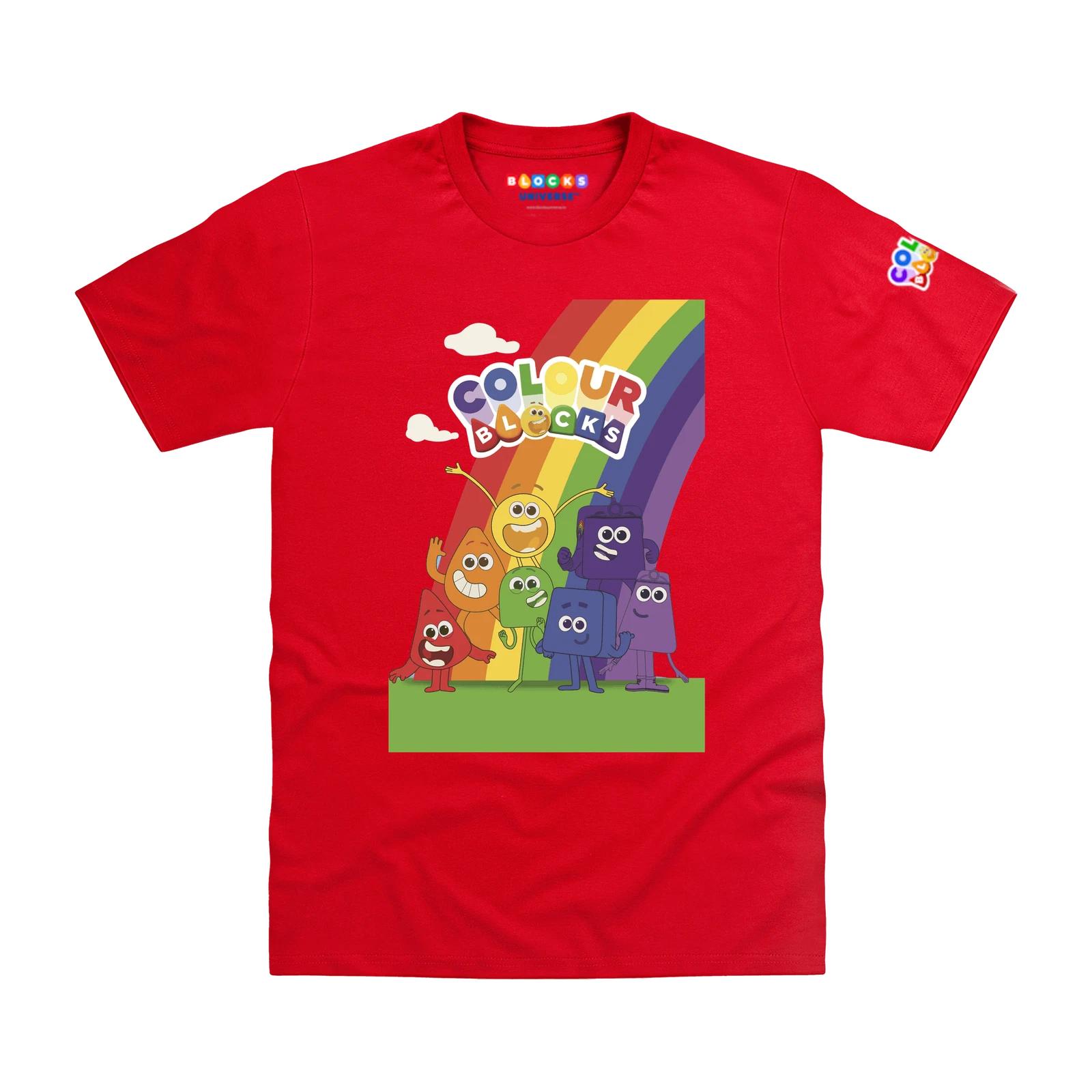 Officially Licensed Colourblocks Group by Rainbow Kids T-Shirt 100