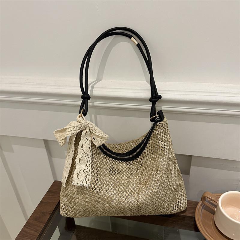 Elegant Vintage Woven Tote Bag For Women Perfect For Everyday Use And Fashion