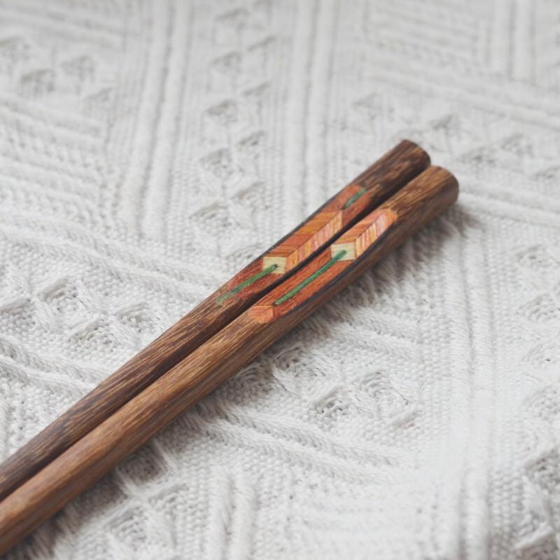 Ru Han Cartoon Wooden Chopsticks Set