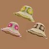 Spring Summer Hollowed Women Straw Hats Crochet Bucket Hat Uv Protection Sun Visor Beach Hat Visors Ladies Seaside Fisherman Hat