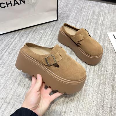Borsa con plateau rialzante, testa di borsa, mezze pantofole, abbigliamento esterno da donna, novità primavera 2025, uomo piccolo, a un pedale, scarpe Birkenmuller