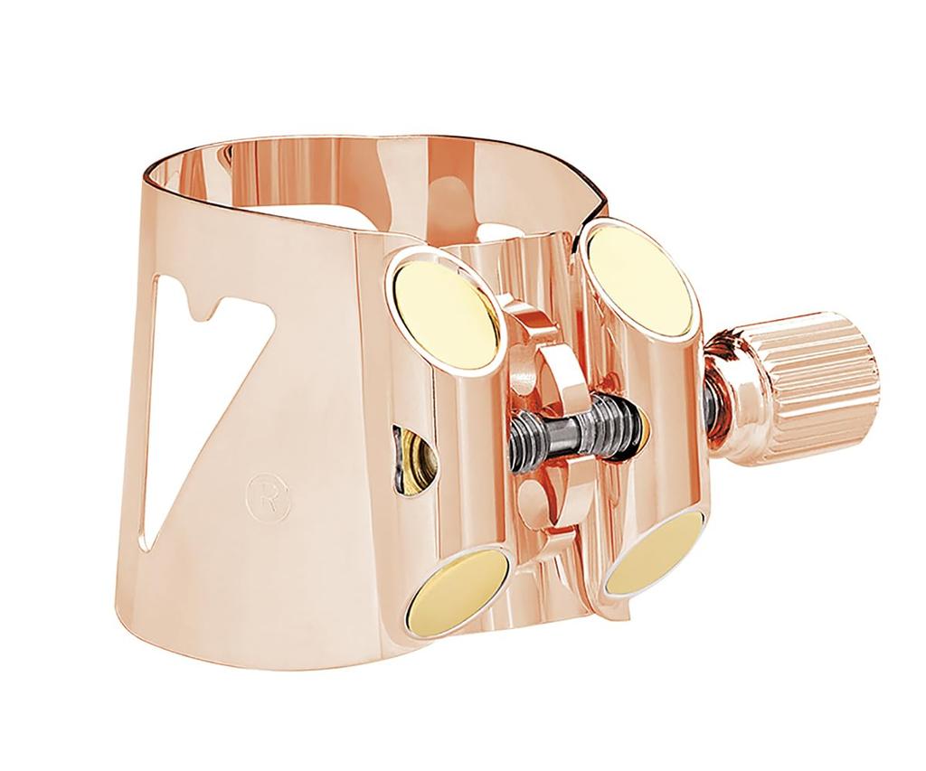 Vandoren B Clarinet Ligature & Cap [Optimum] Color Pink Gold Plated