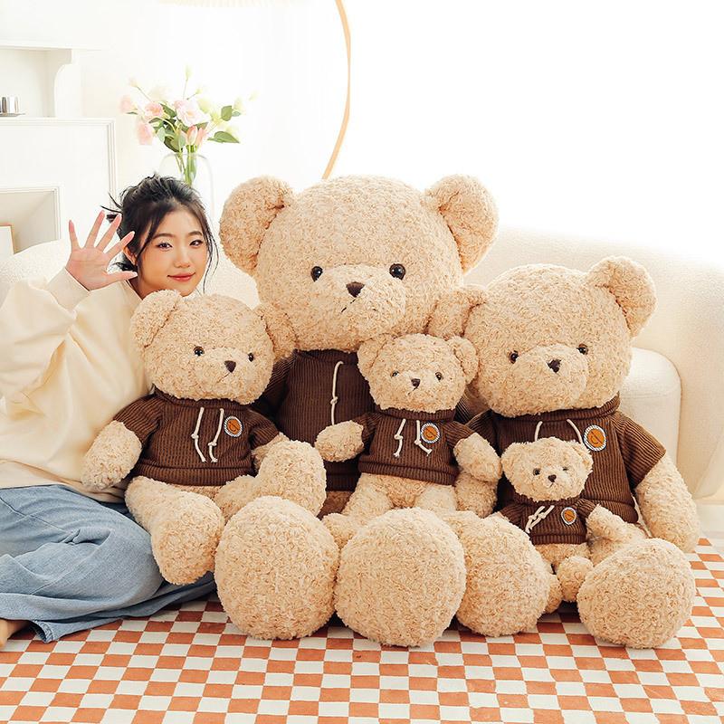 Teddy Bear Plush Toy Ultra Soft Fabric Doll For Girls Gift And Cozy Snuggles