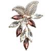 Diamond Grapevine Leaf Brooch: Fall/Winter Women's Fashion Accessory