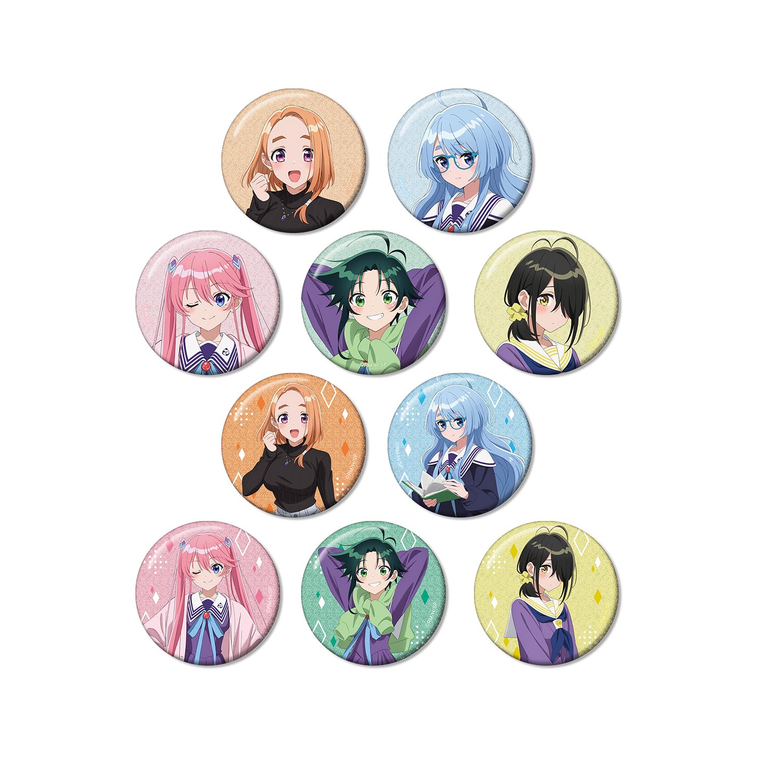 

TV Anime Children of Trading Glitter Can Box of 10 The Shiunji Badges,