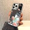 Pink Rose for iPhone17ProMax Mobile Phone Case 16Pro Apple 13/14 Large Hole 15 Makeup Mirror