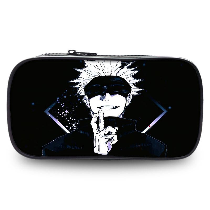 Jujutsu Kaisen Highcapacity Pen Pouch Durable Oxford Fabric Anime Holder Stationery