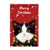 Christmas kittenGarden Flag 12x18 Inch Double Sided for Courtyard Outdoor Welcome Flag Decoration (Excluding flagpole)