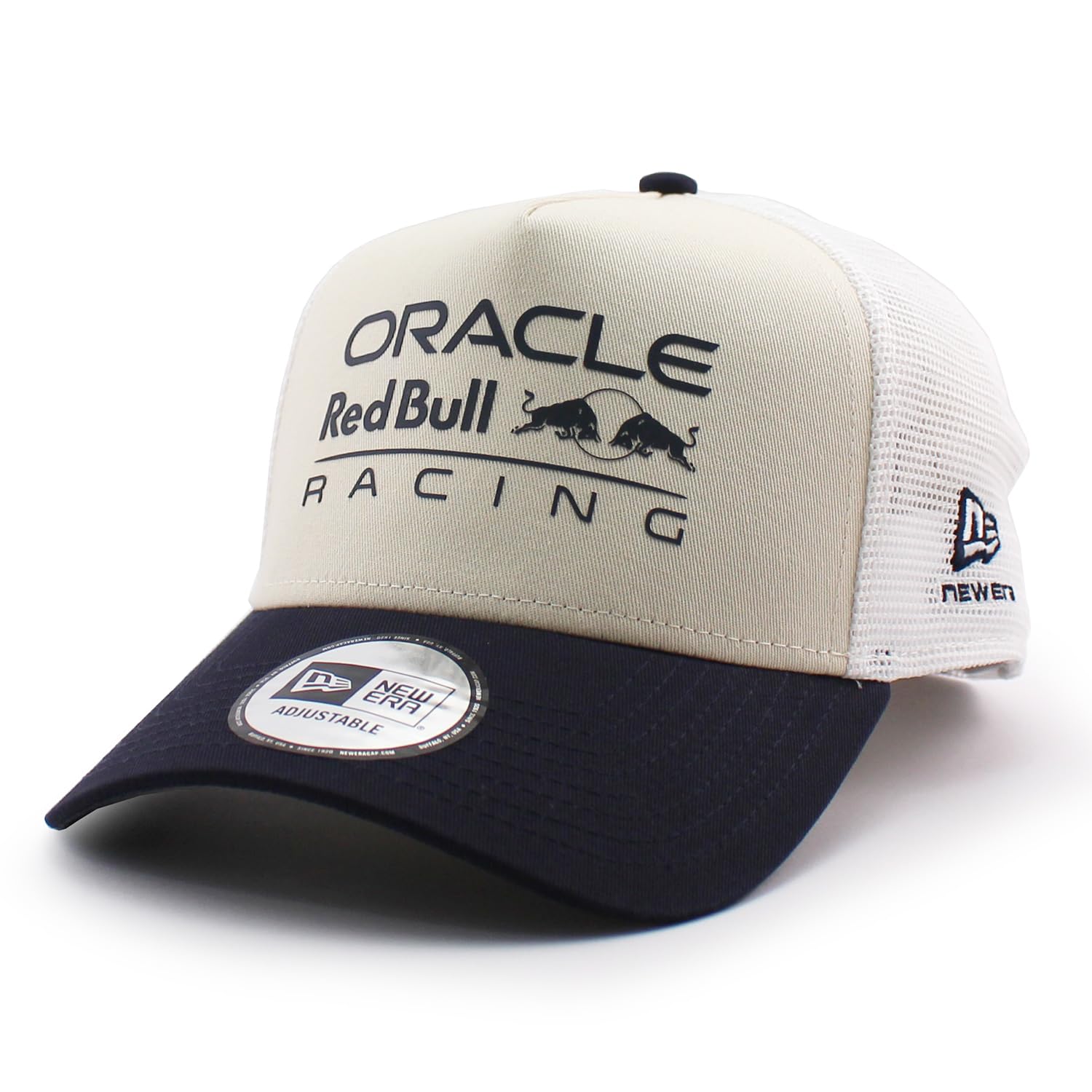 

New Era ORACLE RED BULL RACING СЕЗОННА TRUCKER СІТЧАСТА КЕПКА ORACLE RED BULL RACING SNAPBACK SNAPBACK 940EF КРЕМОВИЙ-НАВІ [Вживана]