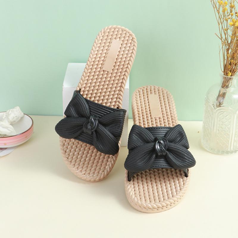 Women's Summer Bowknot Sandals: Stylish Flip Flops for Indoor & Outdoor Use