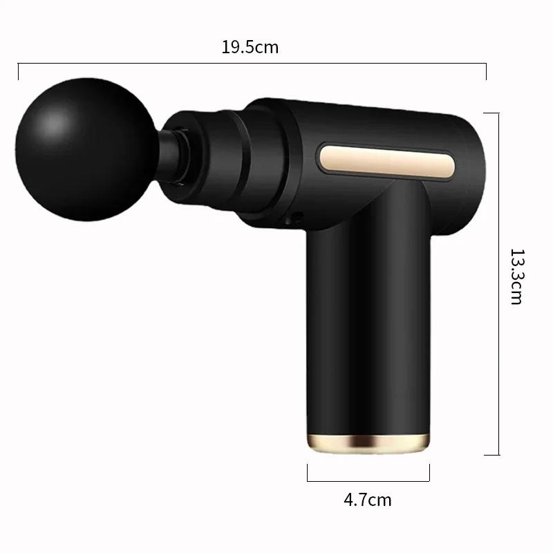 New Portable Fascia Massage Gun Deep Tissue Mini Muscle Massage Gun Lightweight Adjustable Speed Whole Body Massage Equipment