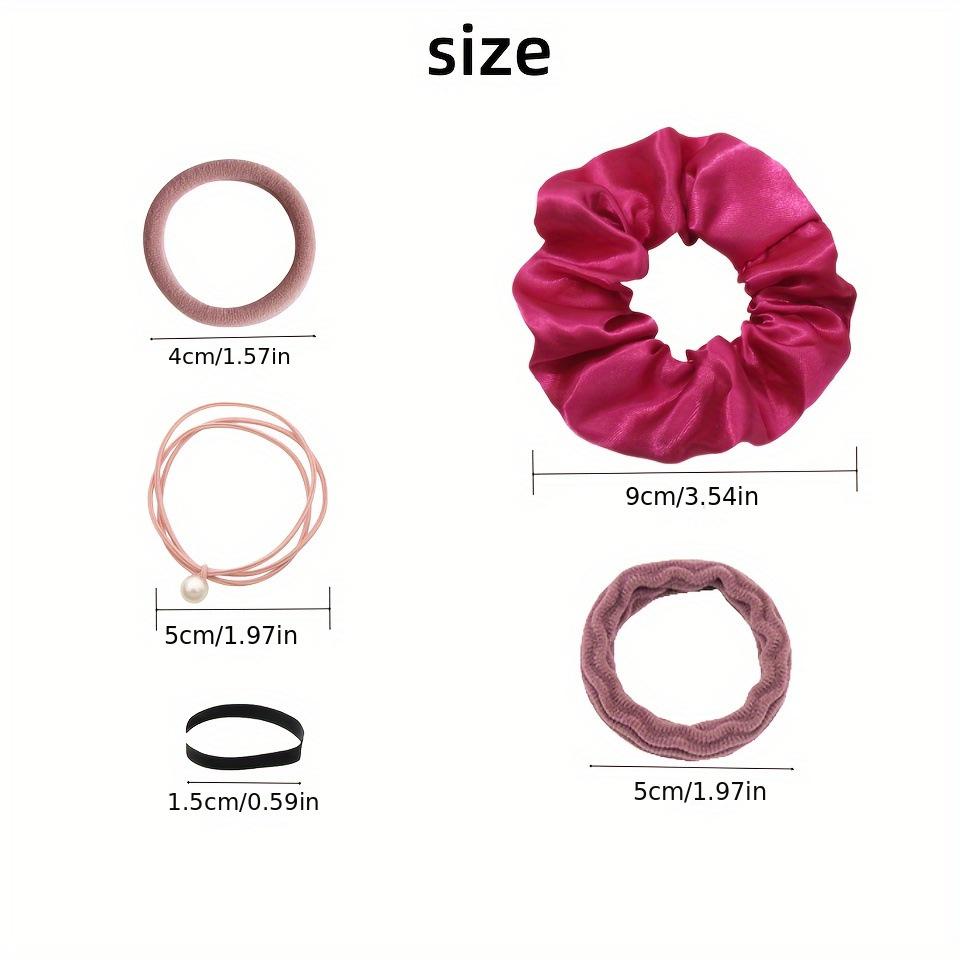 1087PCS Large Intestine Circle Hair Accessories Set Combo Hair Tie Leather Band Headband Hair Rope Hair Band Hair Circle Simple