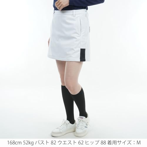 Admiral Golf Women's Water-Repellent Back Fleece Bonded Culottes, White