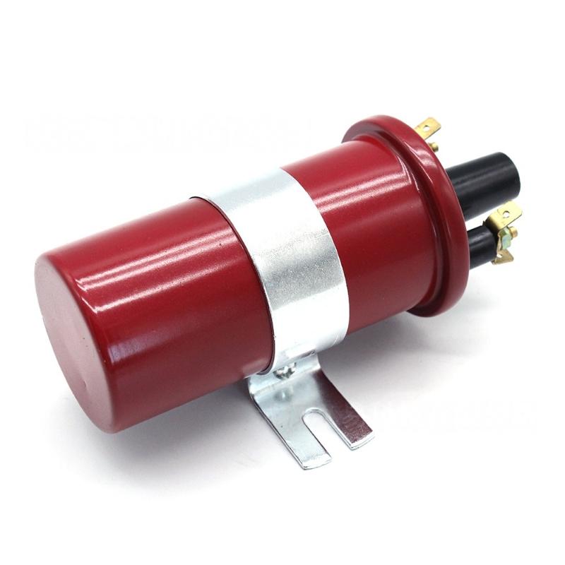 1Pcs Dlb105 Universal Standard Points Distributor Upgrade Non-Ballast Ignition Coil 12V High Performance Sports Ignition Coil