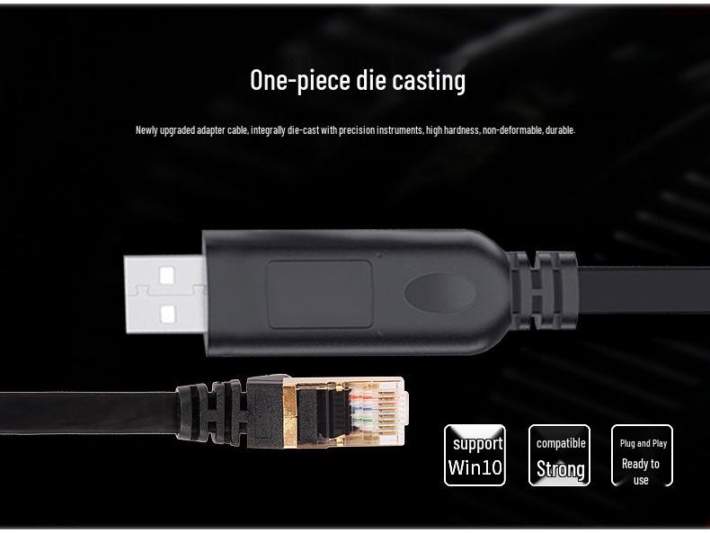 USB To RJ45 Console Serial Cable for RS232 Debugging and Network Configuration